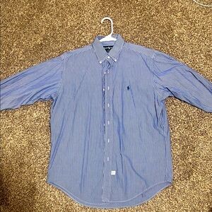 Men's Blue Striped Shirt